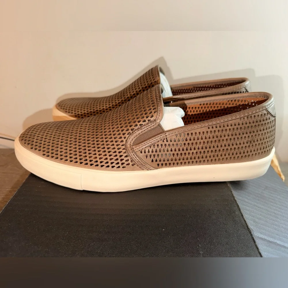 Frye Men's Brown Mesh Slip-On Loafers - Picture 4 of 6